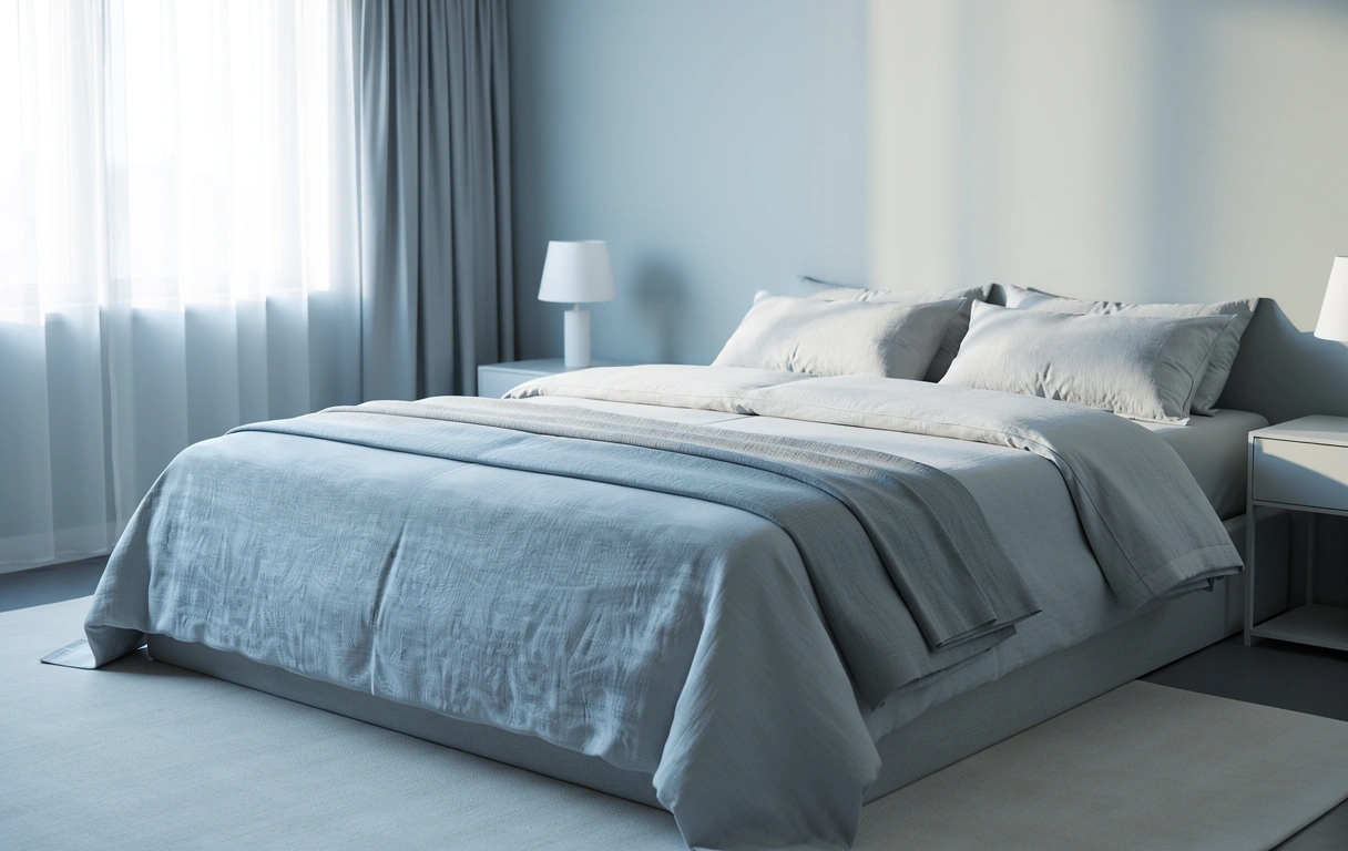 Ambiance sereine de chambre à coucher